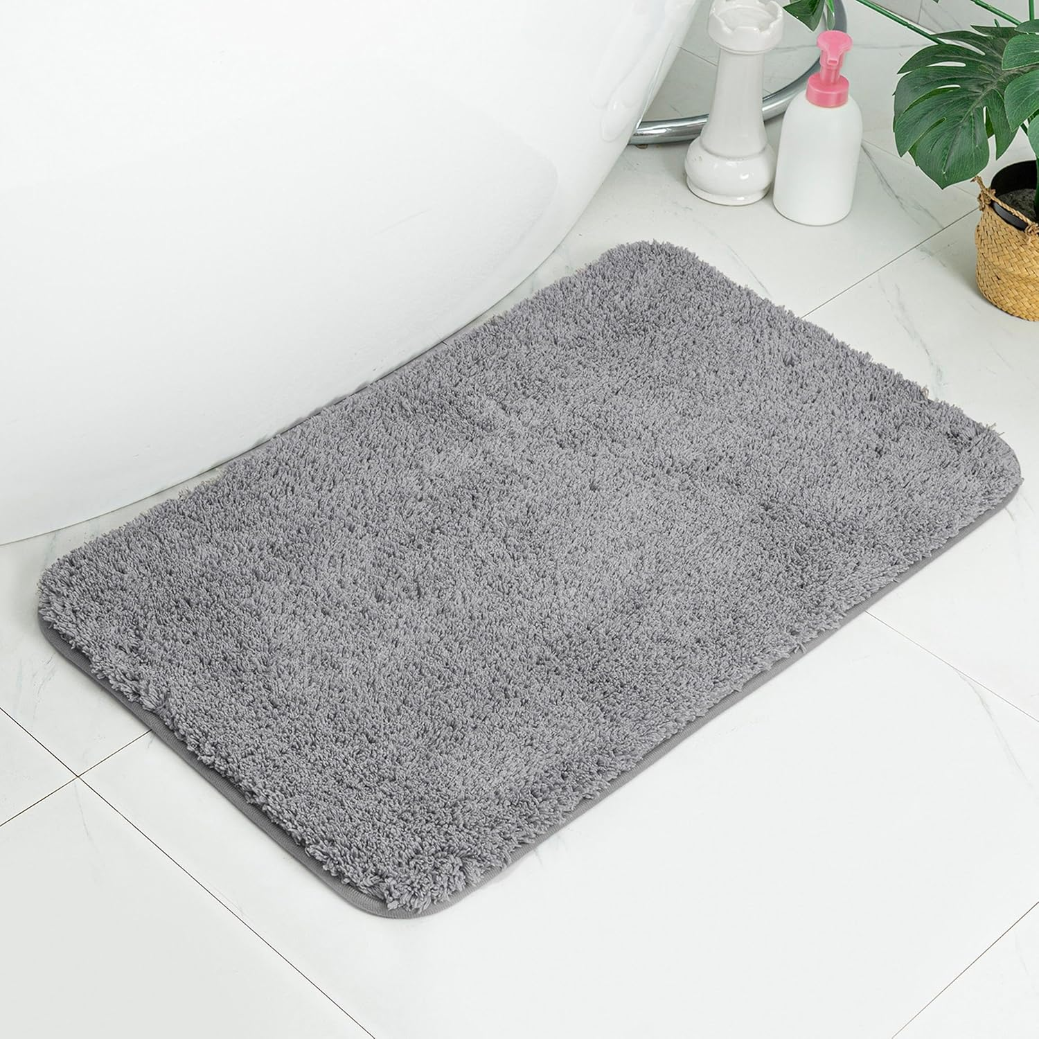 TK Alfombra de Baño Antideslizante,Alfombra de Pelo,Multifuncional,Alfombra para Baño Cocina Puertas de Entrada Pasillo Dormitorio Salon,Extra Suave, 40x60/50x80/50x120cm