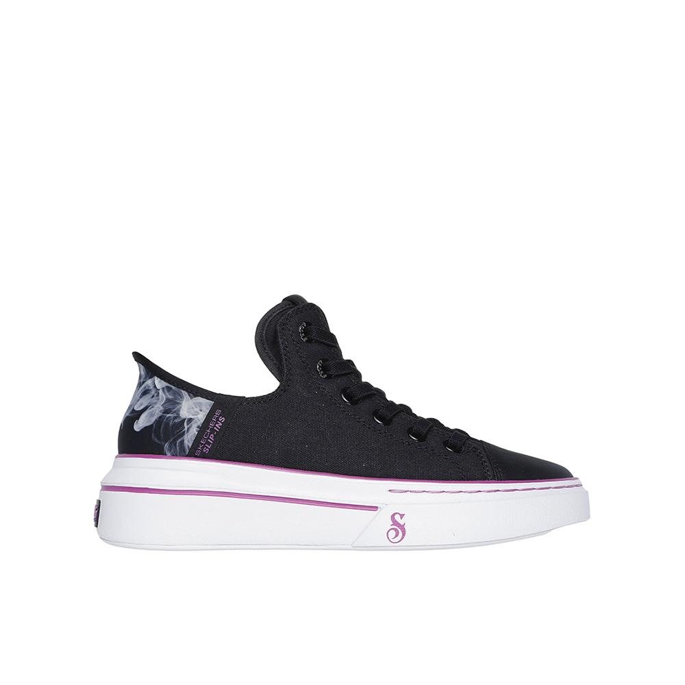 Skechers 186000_BKPR Zapatillas para mujer negras en textil y piel 82630