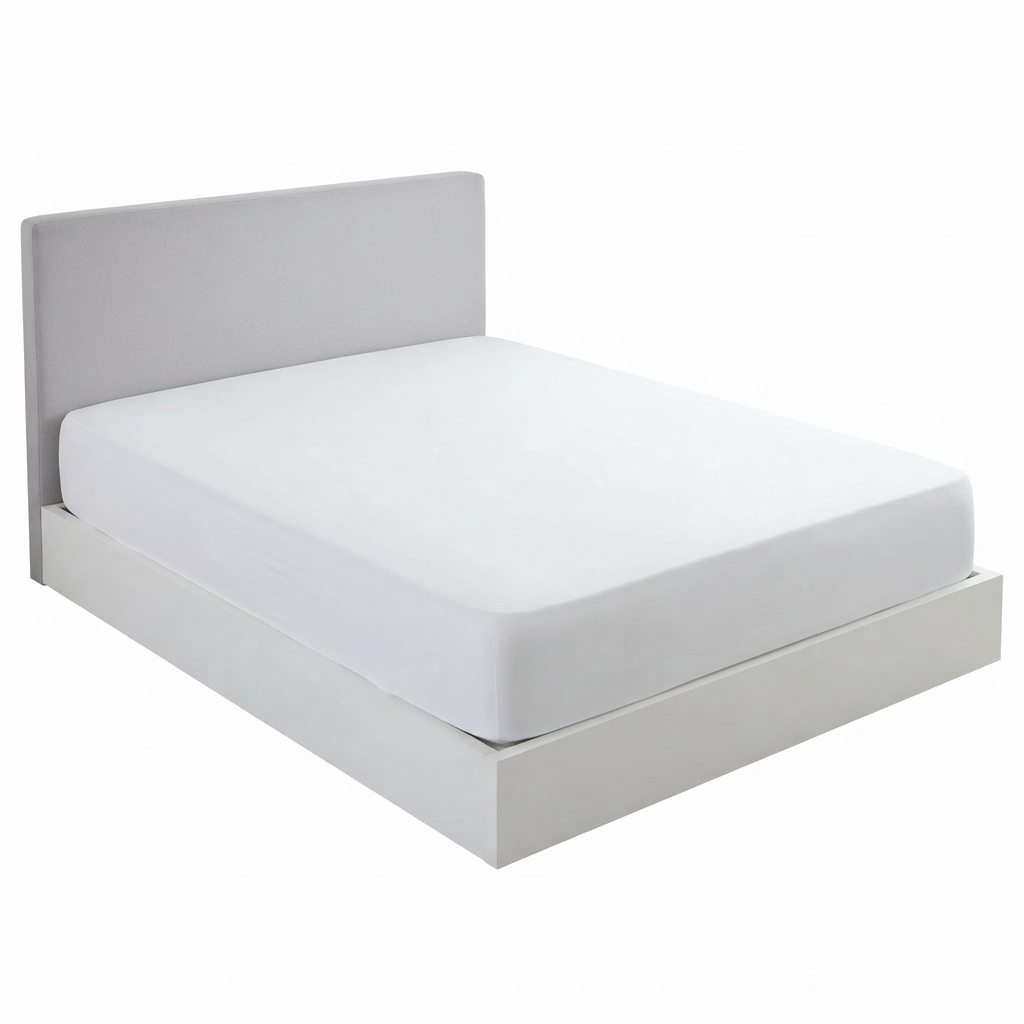 Protector de Colchón 160 X 190/200 cm ,Protector  y Sábana Bajera Luna 2 en 1 - 100% Algodón, Impermeable, Transpirable y Antiácaros GADETEX