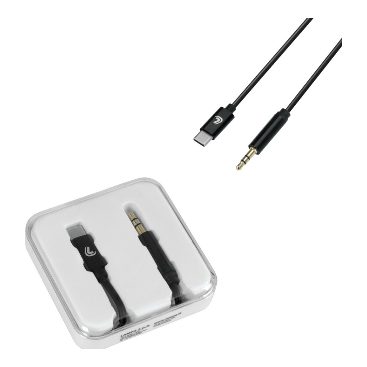 Cable De Línea Tipo C A Auxiliar Essential 100 Cm LAM38694