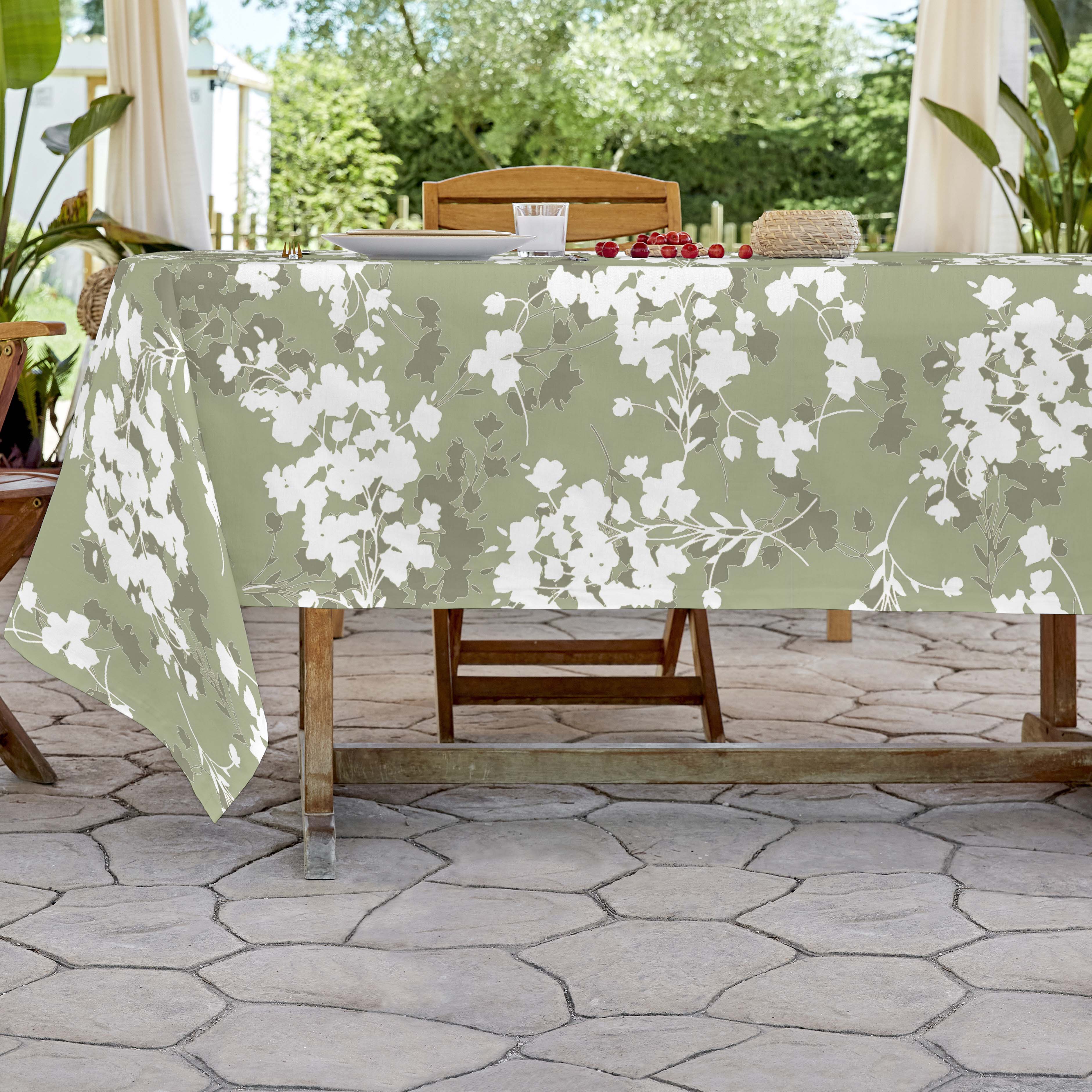 SANDAL - Mantel de Tela Estampado y Antimanchas - Mantel para Interior y Exterior - 7 modelos diferentes - Modelos Florales -140x200 / 140x250