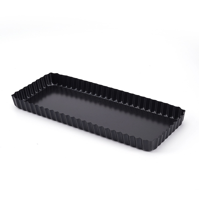 CA Molde para hornear pasteles, cuadrado, de fondo móvil, de 14 pulgadas, para tostadas, molde corrugado antiadherente, herramientas para hornear