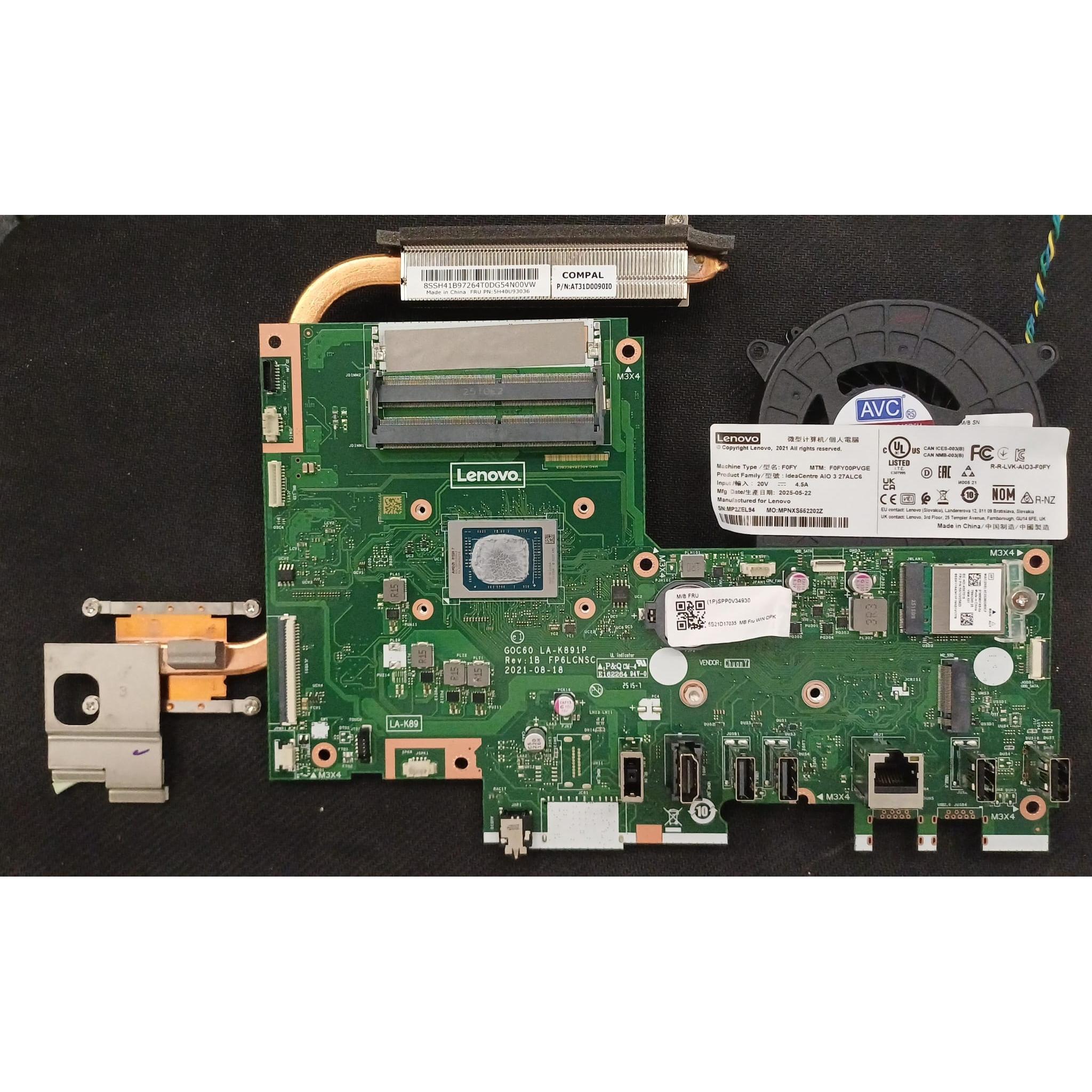 LENOVO PLACA BASE GOC60 LA-K891P ALL IN ONE IdeaCentre AIO 3-27ALC6