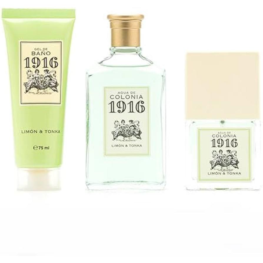 ESTUCHE DE COLONIA 1916 LIMÓN Y TONKA 100ML/ GEL 75ML / AGUA DE COLONIA 30ML