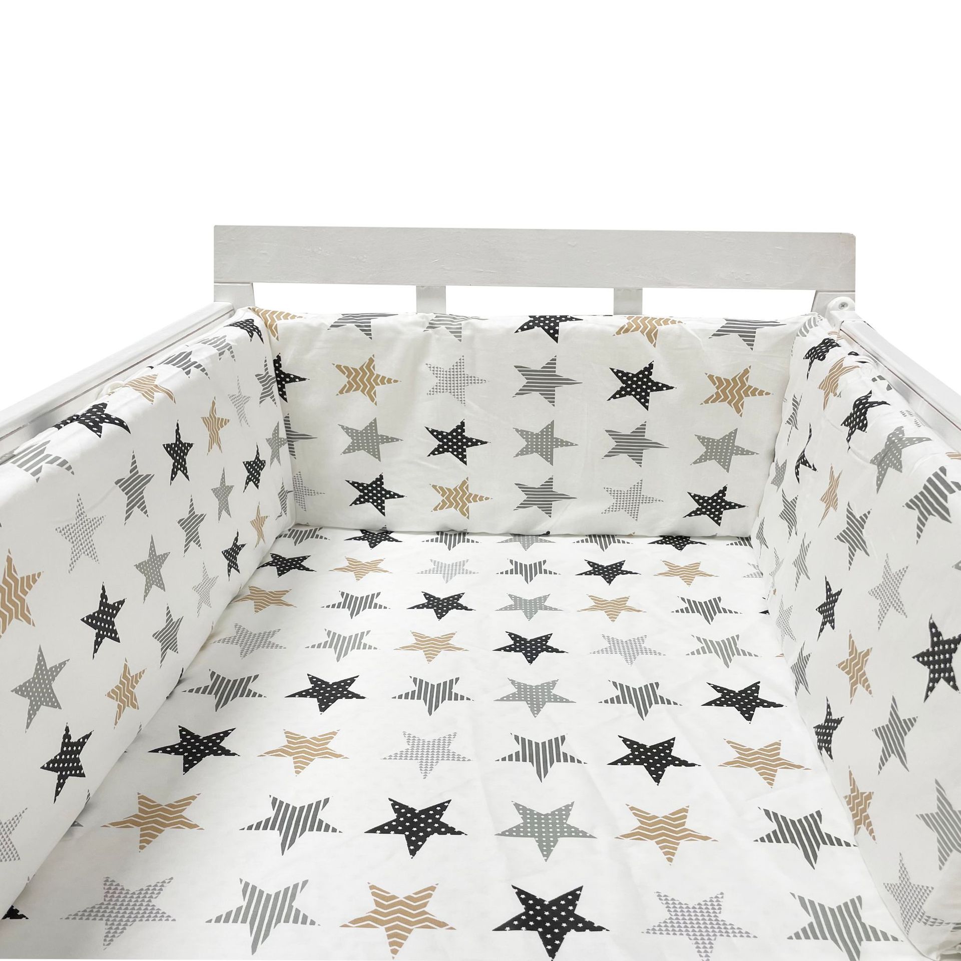 TK Parachoques de Algodón Gruesto para Cuna de Bebe, protector de cuna de una Pieza, cojines, decoración de Cama para habitación de recien nacidos,Parachoques para Cama de Bebe, pieza de Protección