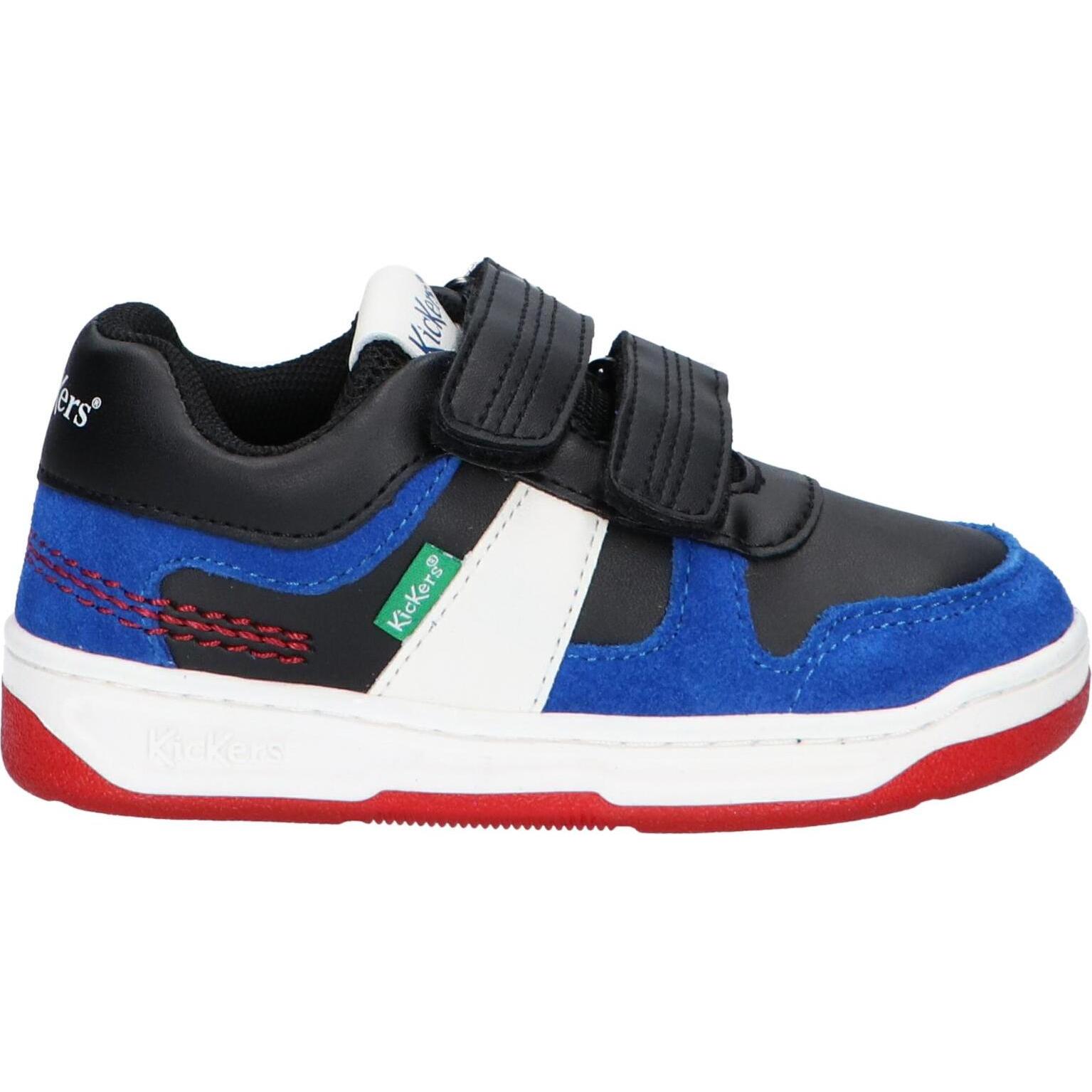 KICKERS 910861-30 KALIDO 53 BLEU NOIR ROUGE Children's Sneakers