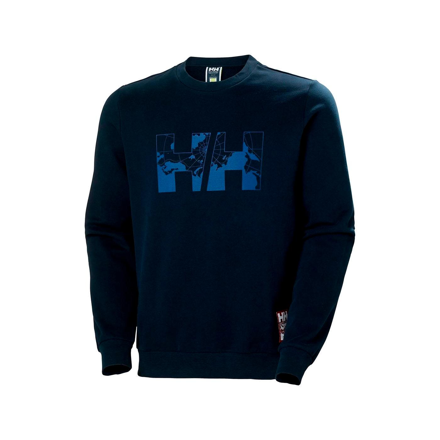 Helly Hansen Sudadera Hombre Arctic Ocean Marino de Algodón Orgánico