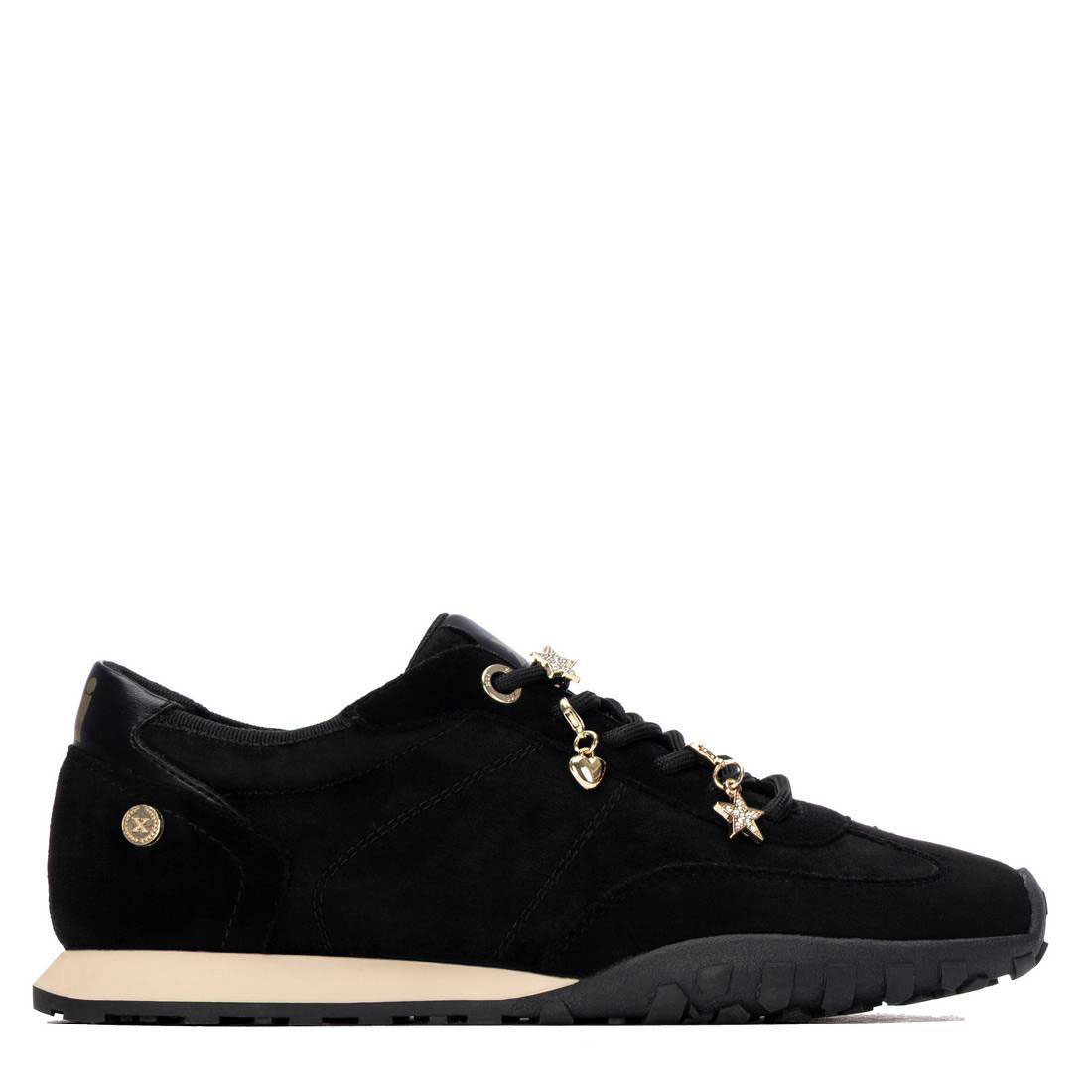 Xti Zapatilla cómoda y ligera 146146-NEGRO , para Mujer