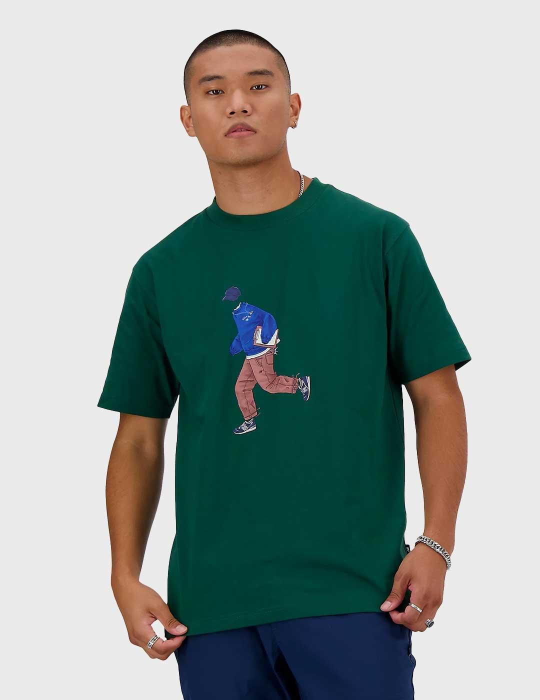 Camiseta New Balance Athletic Sport Style verde para hombre