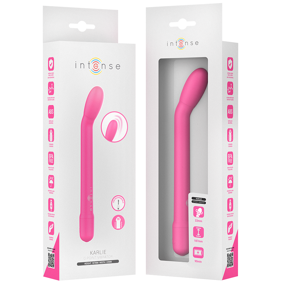 Masajeador de Suelo Pélvico y Estimulador Punto G Recargable USB INTENSE KARLIE, Fisioterapia10 funciones de vibración