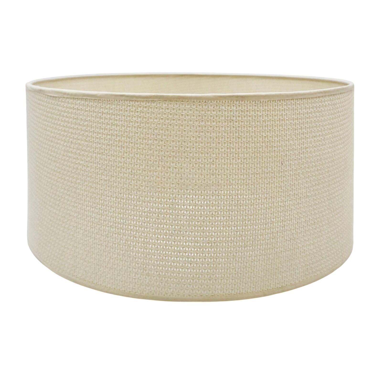 Pantalla cilindrica punto aida beige 45 cm 45x22 cm Fijalo
