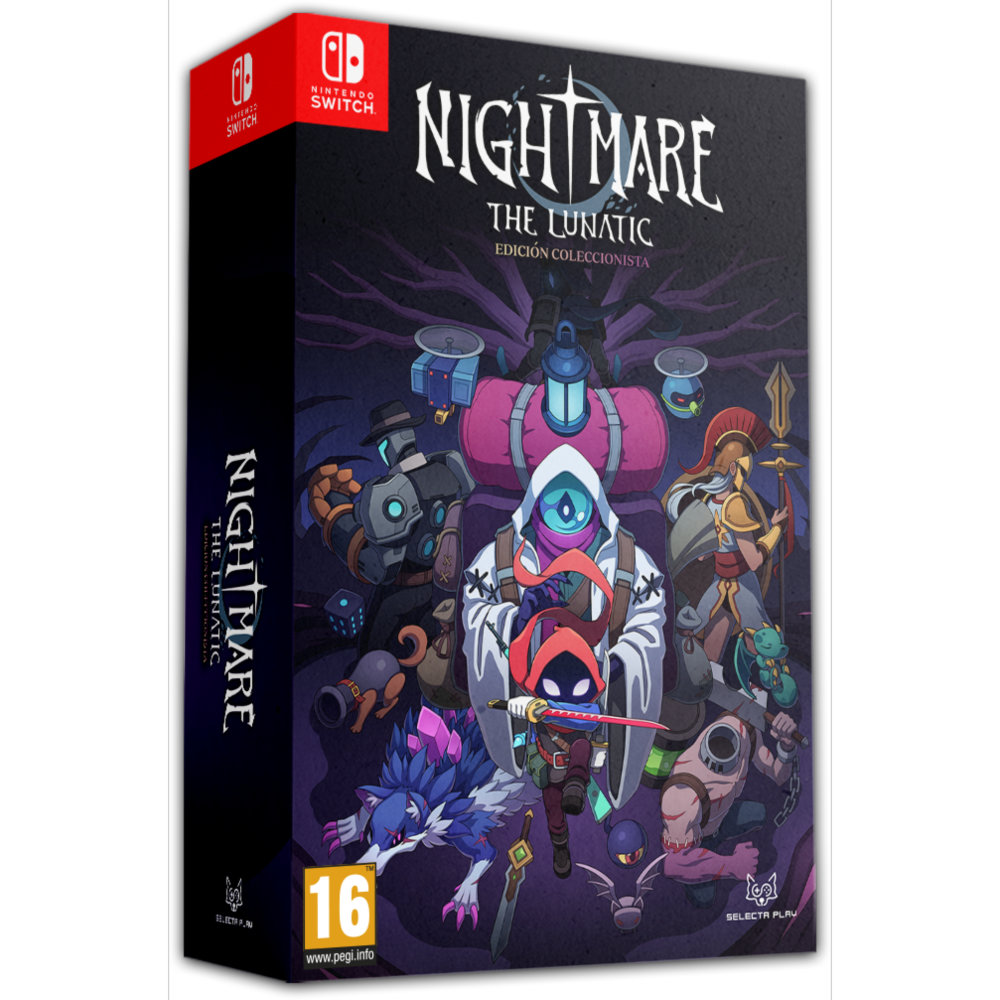 NIGHTMARE THE LUNATIC EDICION COLECCIONISTA SWITCH - Precintado - PAL España - Selecta Play - Aventura - Roguelike - Pixel Art - Nintendo - PREVENTA - Lanzamiento 09/10/2026