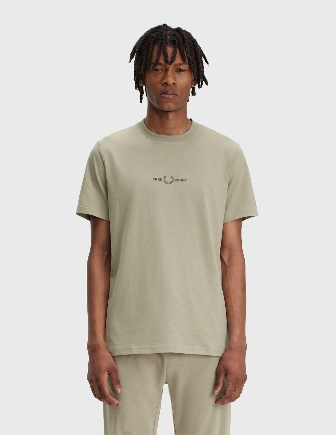 Fred Perry Emrboidered Shirt Camiseta tostado para hombre
