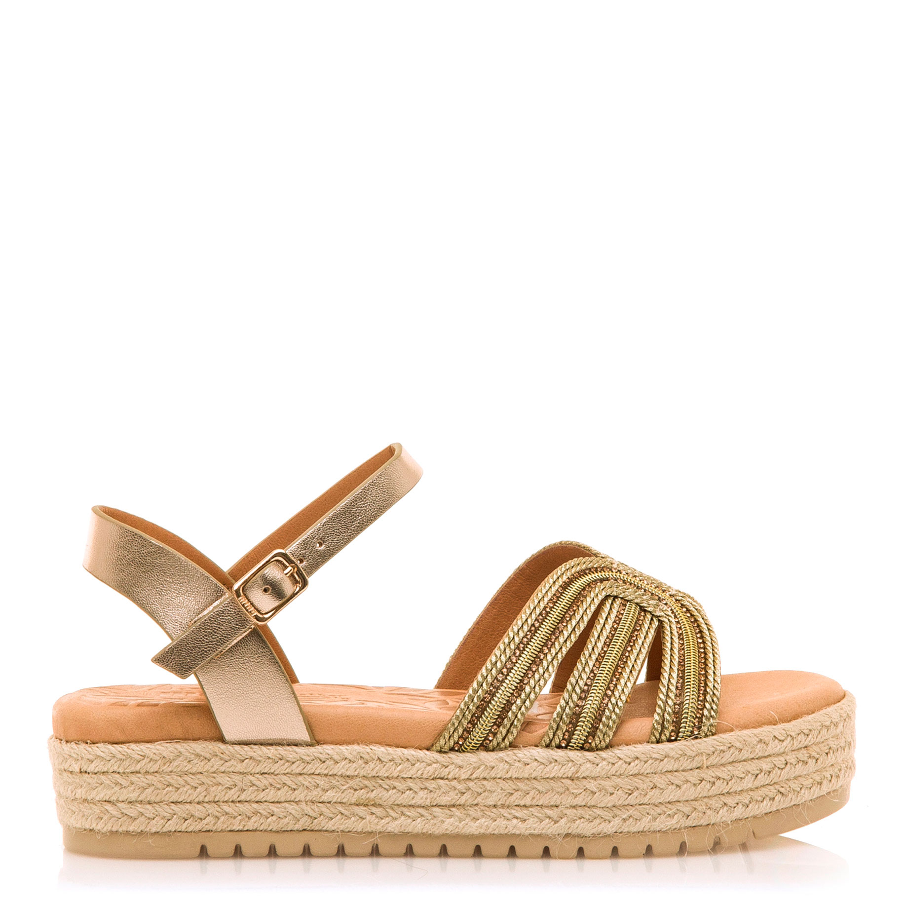 Mustang Sandalia Amelie Dorada 54501-C57600 , para Mujer