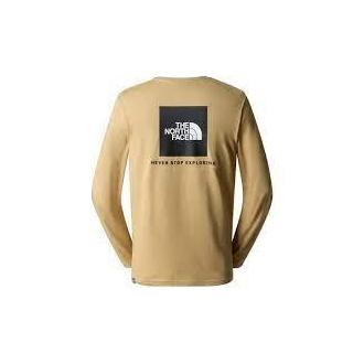 Camiseta manga larga The North Face Red Box  Beige Hombre