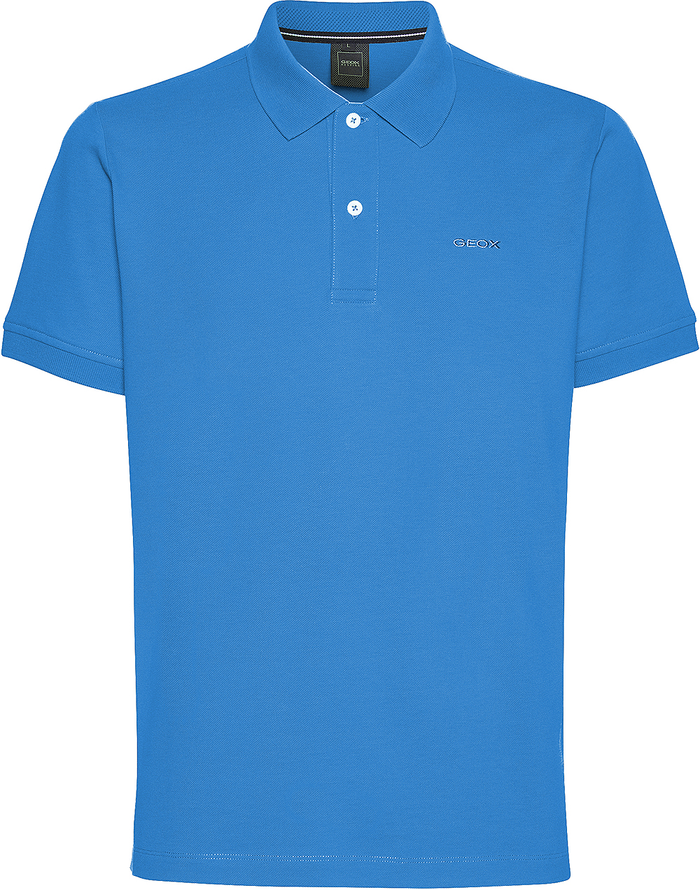 Geox POLO GEOX M3510B - Manga Corta Azul Hombre - ADN Sostenible - Algodón Orgánico - Tecnología Respira