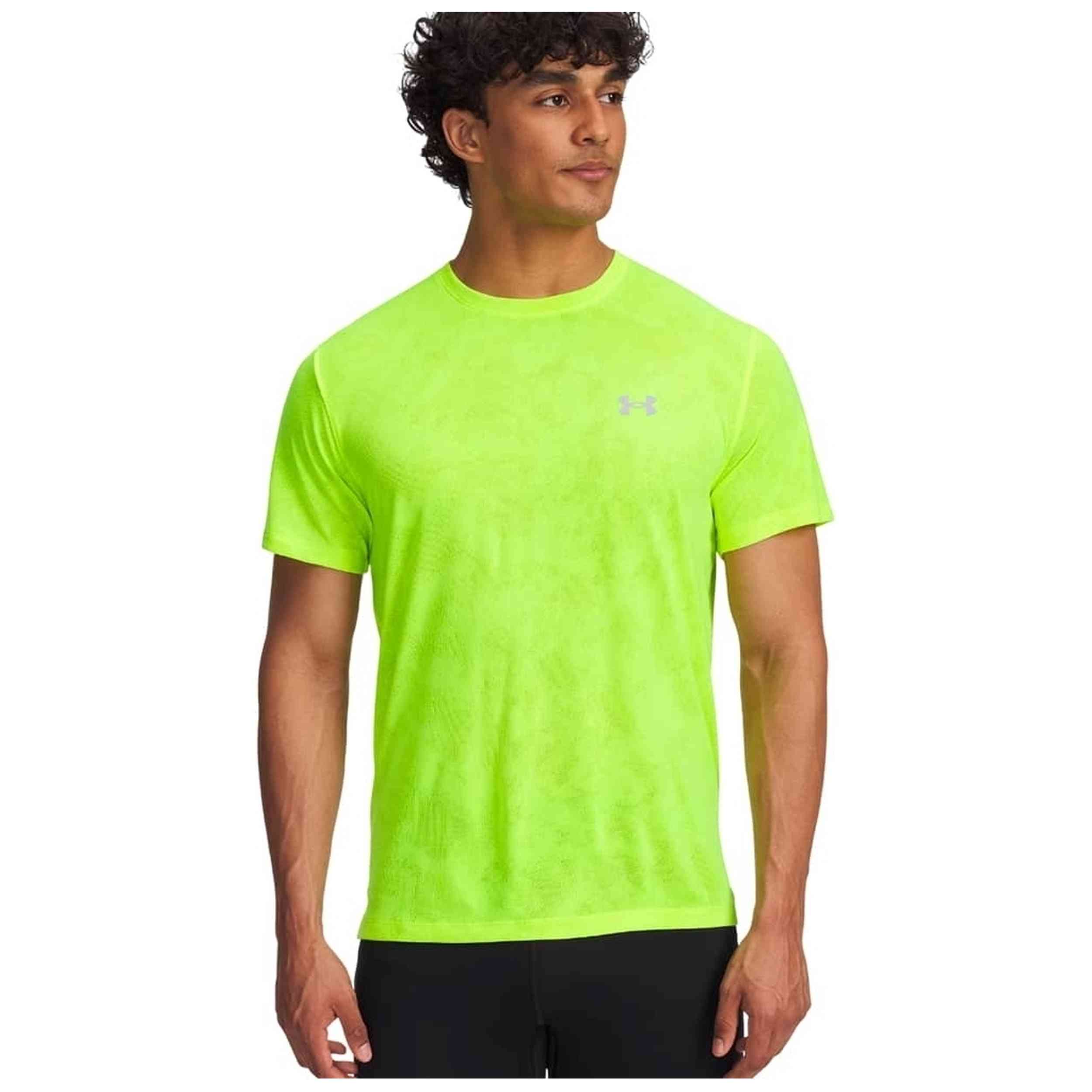 Camiseta De Manga Corta Under Armour modelo Camiseta M/C Running Under Armour Men´s Ua Launch Camo Short Sleev para Hombre en color Verde