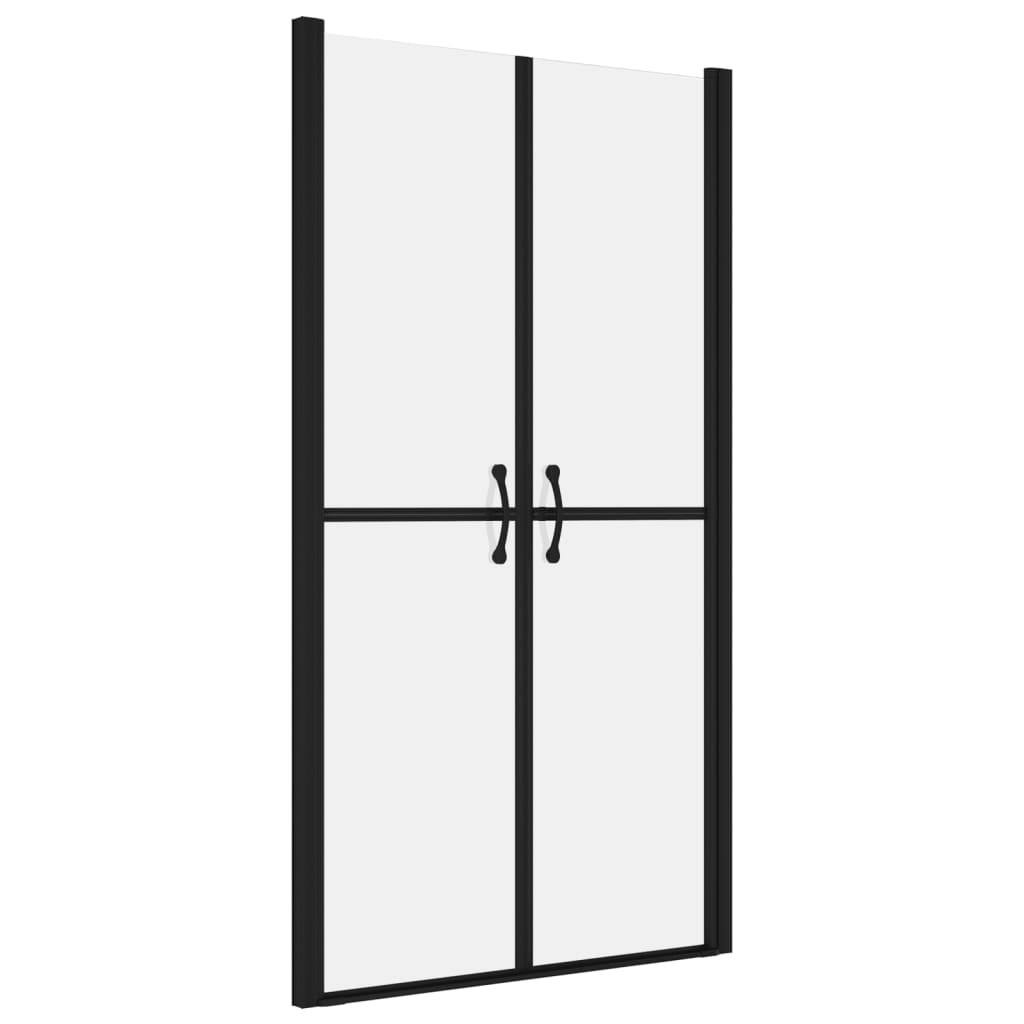 vidaXL Puerta de Ducha ESG Esmerilado (73-76)x190 cm Cabina Baño Aseo Mampara Color Negro,  Plateado, y mas