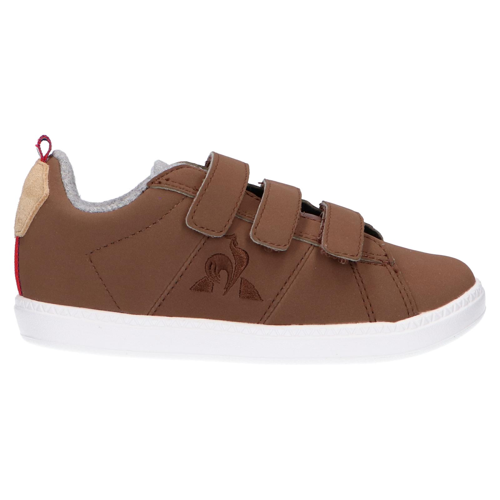 Le coq sportif girls and boys sneakers 2010090   Courtclassic brown
