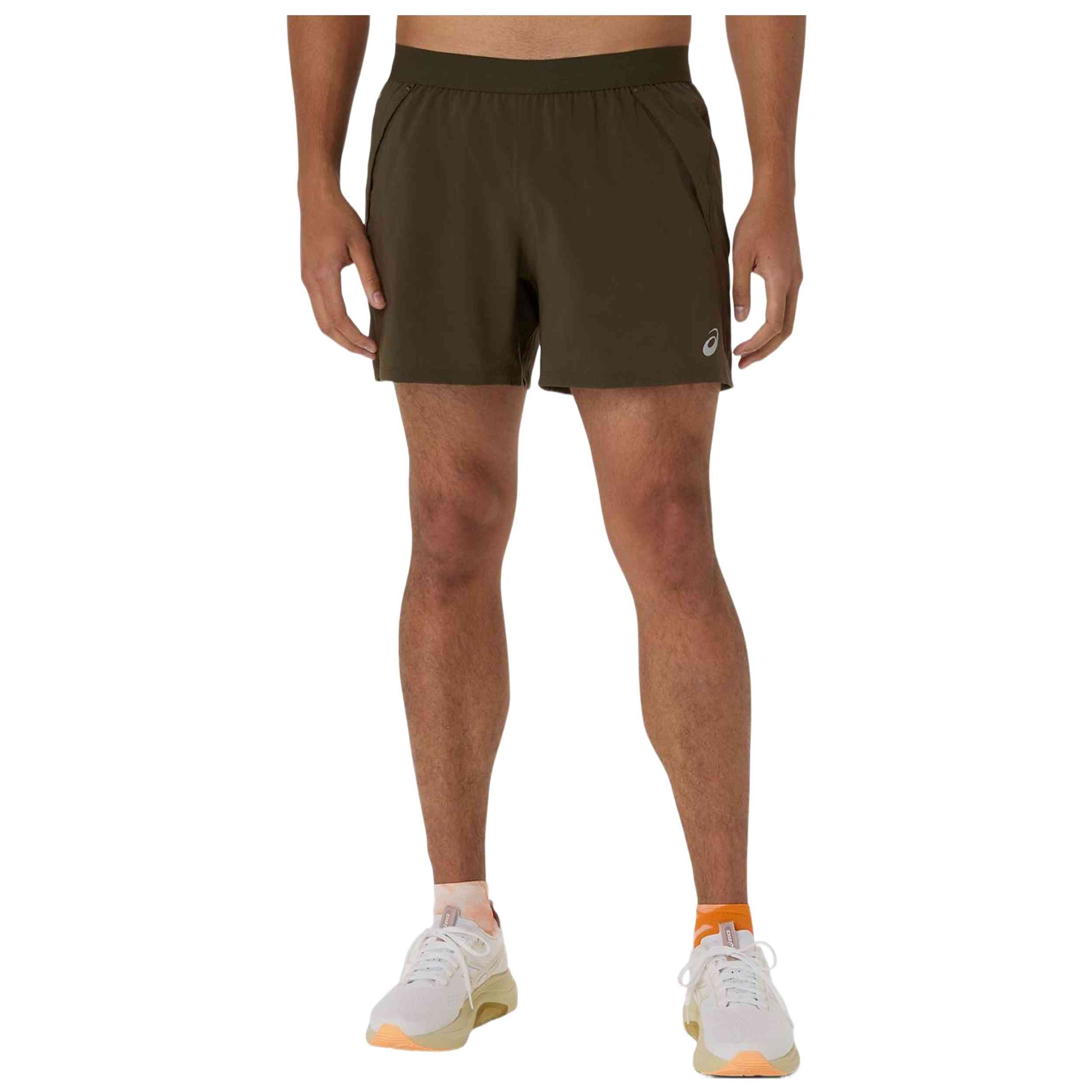 Pantalon Corto Asics modelo Pantalón corto ASICS Road 5In verde oliva para Hombre en color Marron