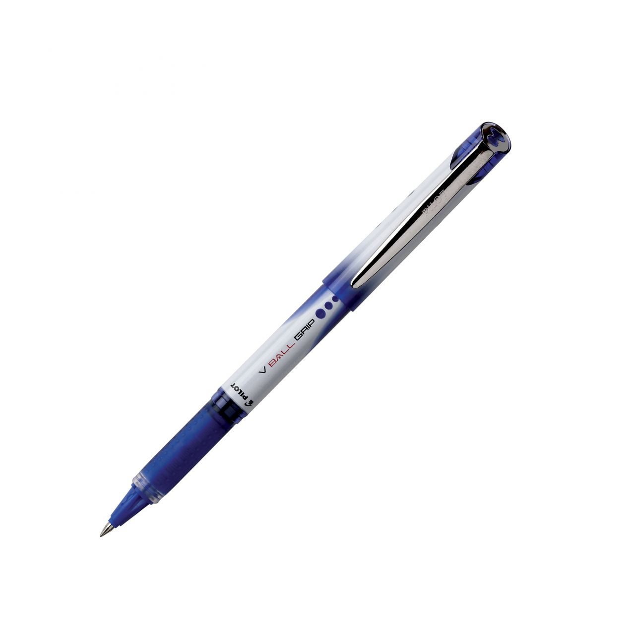 Pilot V-Ball Grip 05 PTE - Bolígrafo de punta redonda (tinta líquida, 3 unidades), color azul