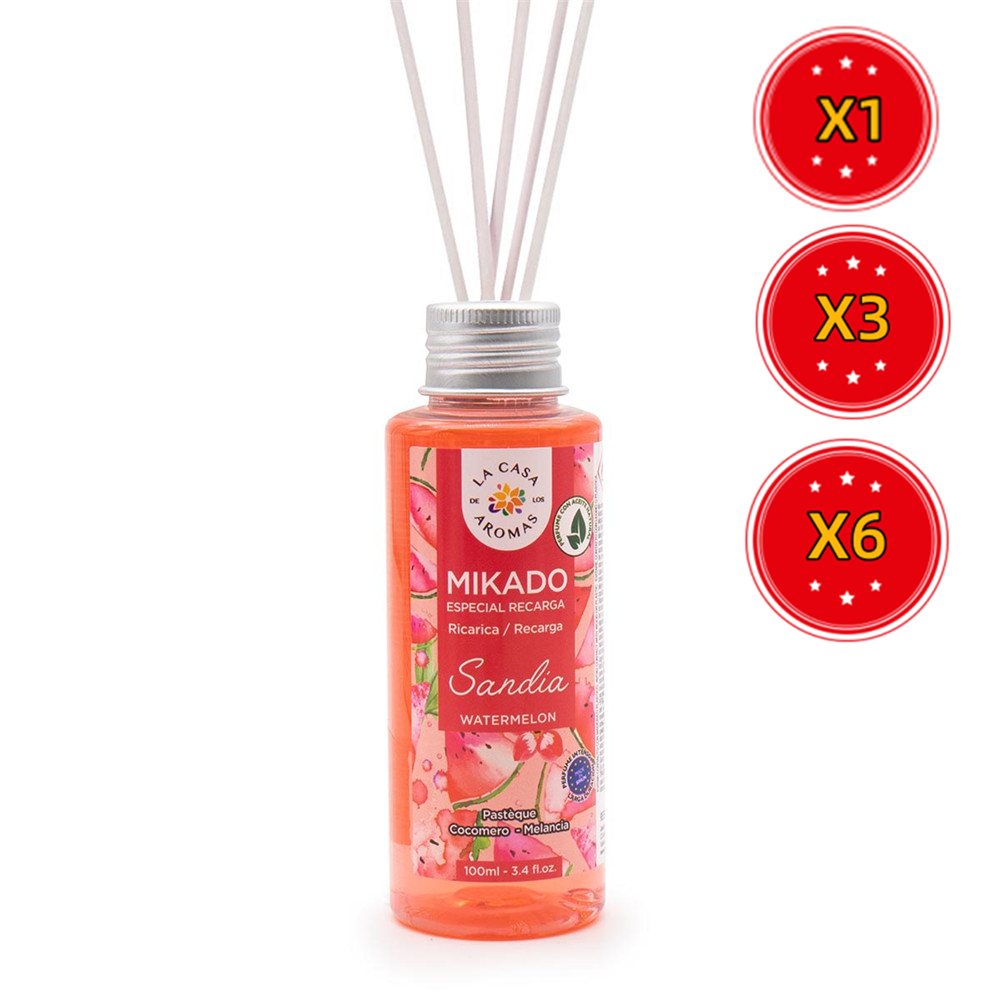 Mikado Aromaterapia Ambientador 100 Ml Pack de 3 y 6 Unidades - Aromas Variados