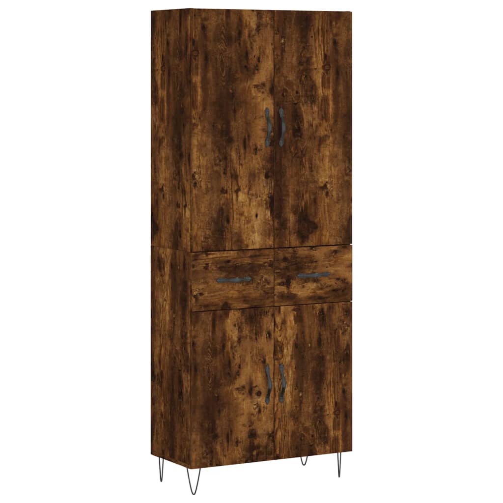Aparador Alto Vidaxl de Madera Contrachapada con 2 Puertas y 2 Cajones