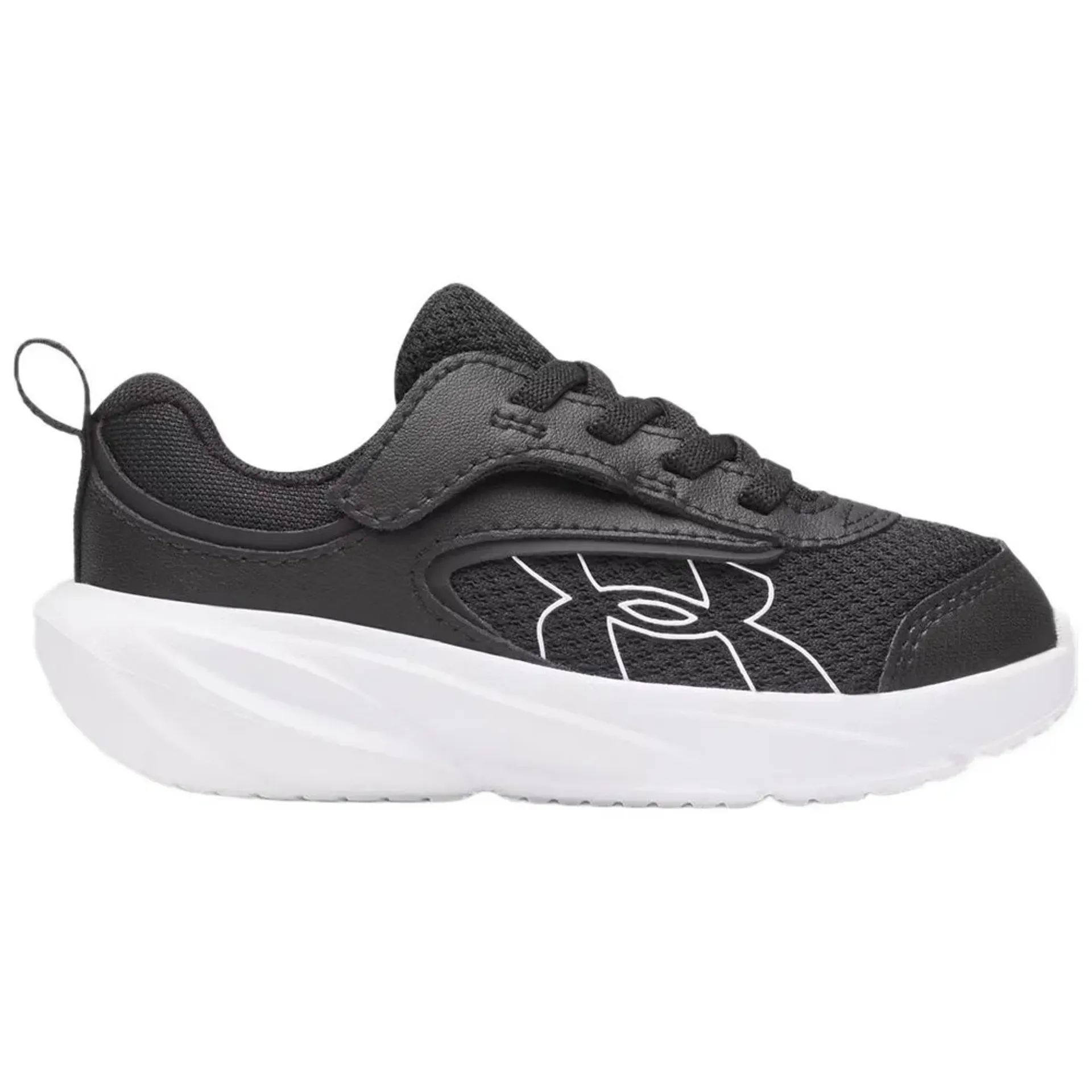 Under Armour - Zapatillas deportivas Surge 5 Infant para entrenamiento diario, malla transpirable y entresuela acolchada con cierre de velcro y cordones elásticos