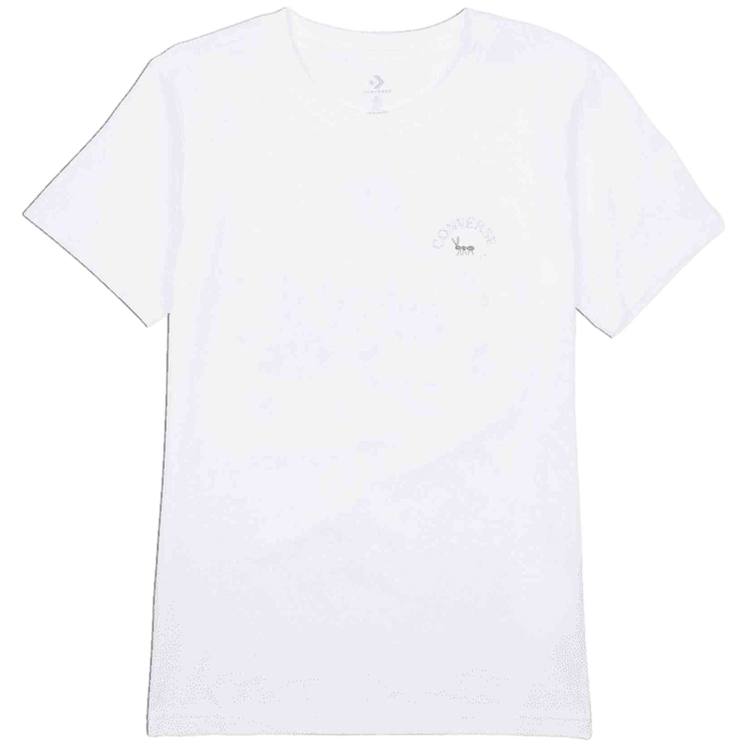 Camisetas De Manga Corta Converse modelo 10027379-A01 para Mujer en color Blanco