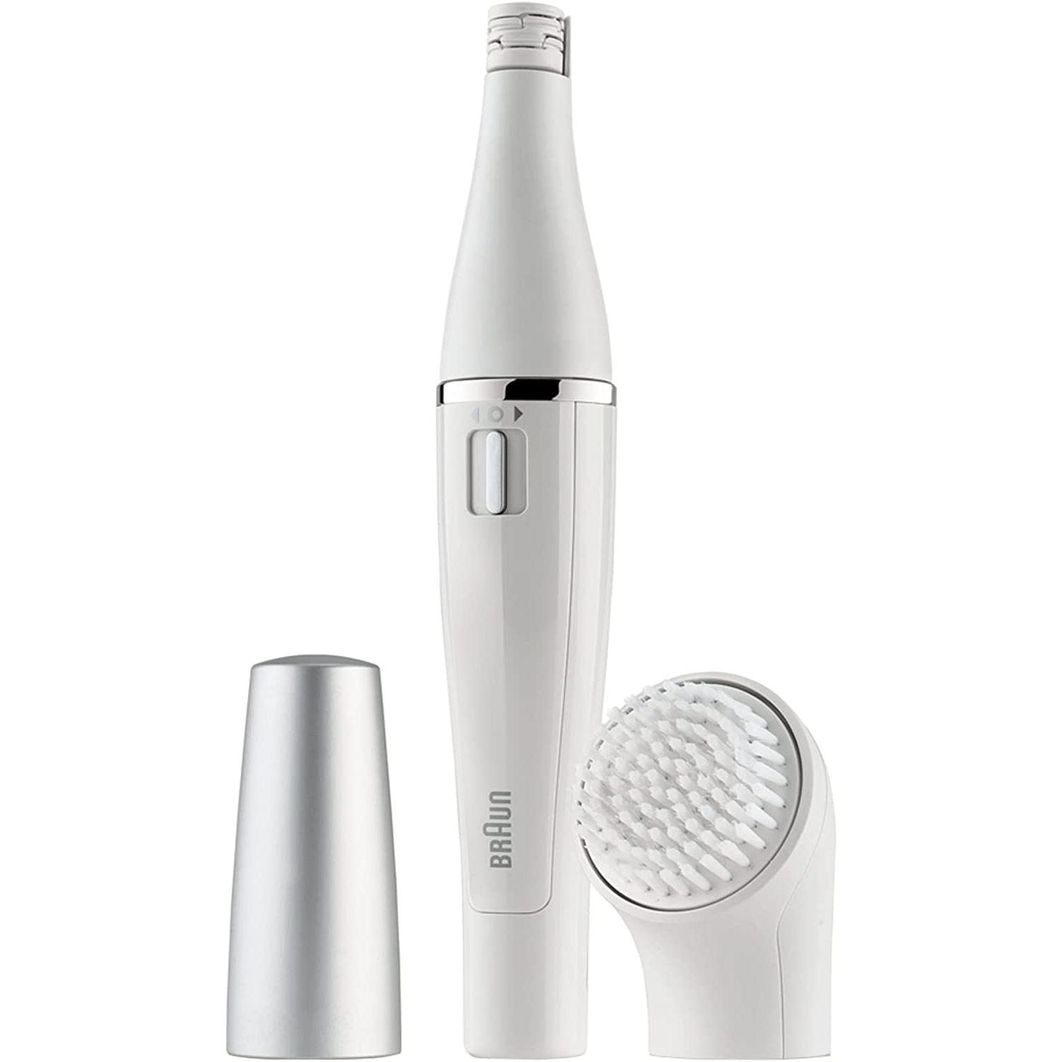 Braun – Braun Face 810 – Depiladora facial con cepillo limpiador facial, blanco.