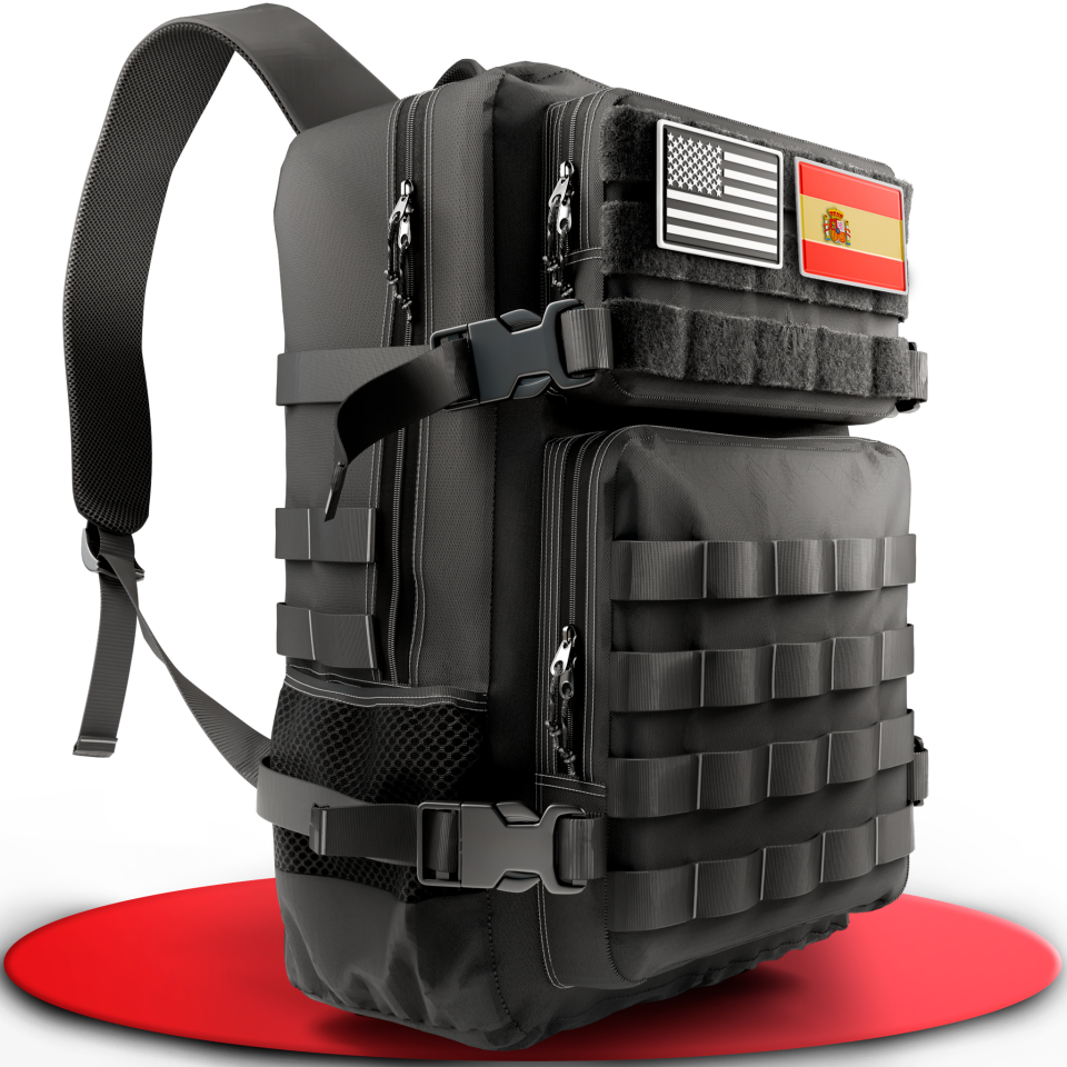 SPARTANFY Mochila Crossfit Táctica Militar Resistente para Gimnasio con Soporte de Carga Pesada y Gran Capacidad Ideal para Montañismo y Senderismo