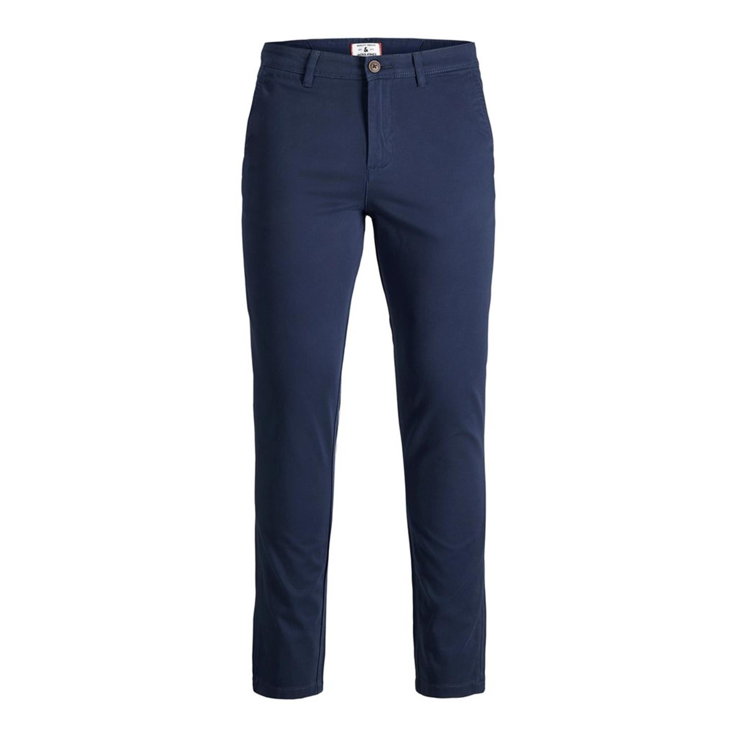 Jack & Jones - Pantalones chinos Marco corte slim para hombre, cómodos y formales, color azul