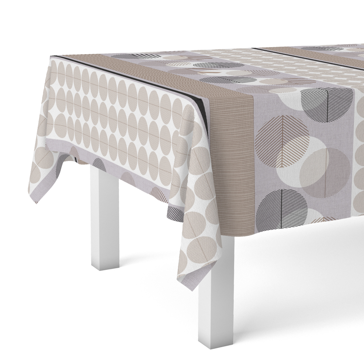 VALENTIA HOME Mantel Hule Vielha | Mantel Estampado Antimanchas | Mantel Repelente de Agua | Mantel Protección Mesa | Mantel al Corte para Comedor o Cocina | Varios tamaños | Mantel Rectangular y Redondo al Corte