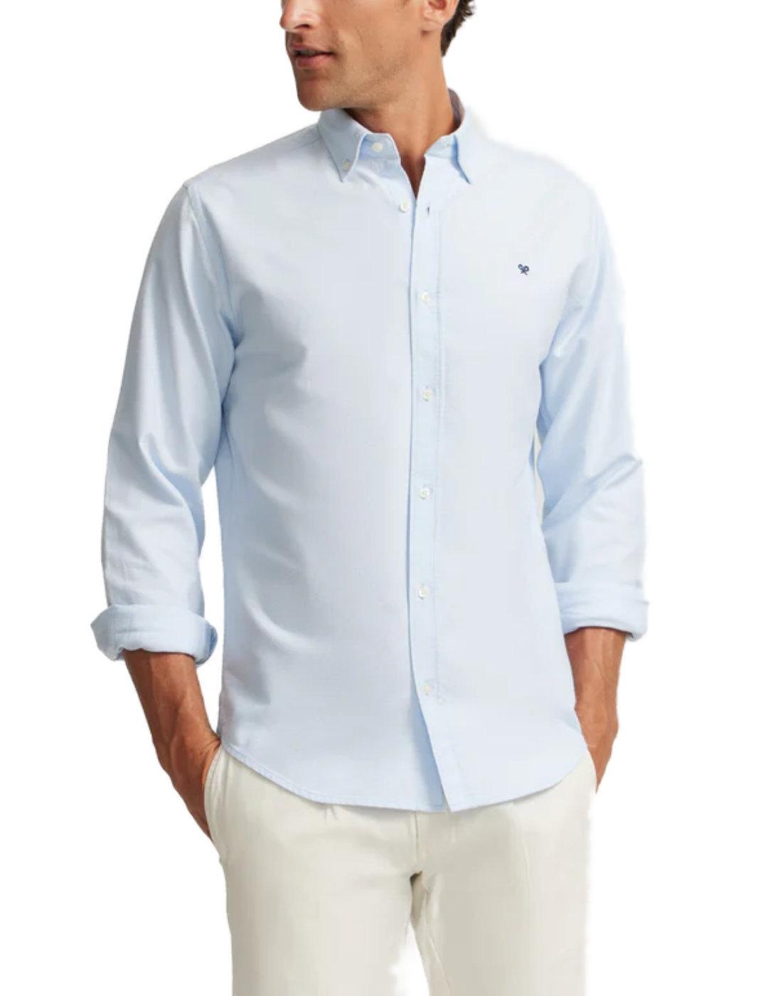 Camisa Silbon sport Oxford celeste de hombre-Sh
