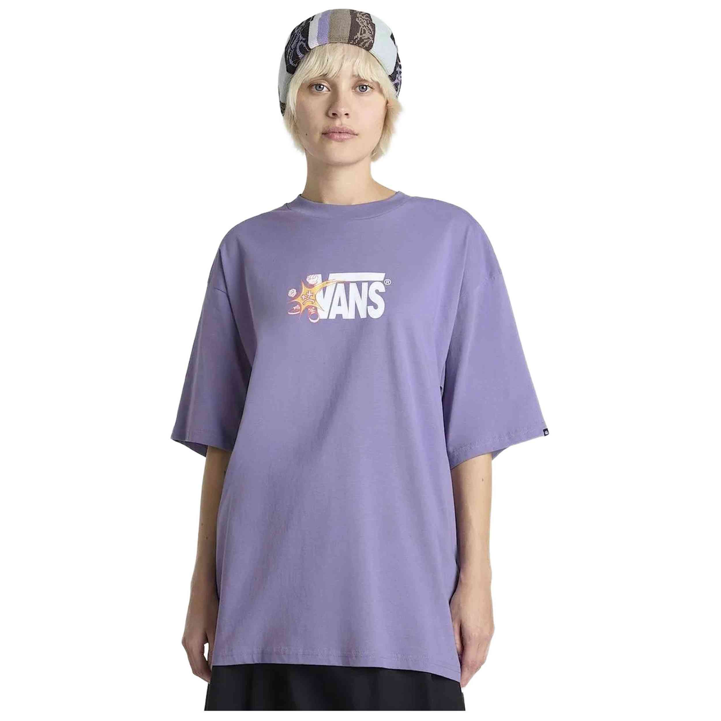 Camisetas De Manga Corta Vans modelo VN000M5D6PH1 para hombre y mujer en color Morado