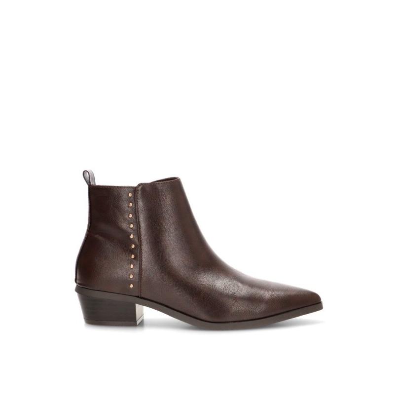 Botin Campero Etika - Mujer - Tacón Medio - Modelo 110551 - Color Café
