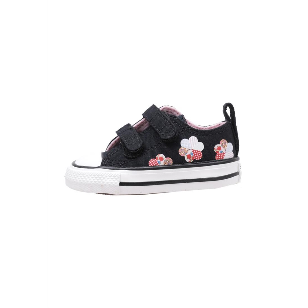 Converse CHUCK TAYLOR ALL STAR 2V Deportivas Con Velcro Bebé - niña (hasta la talla 30) Negro