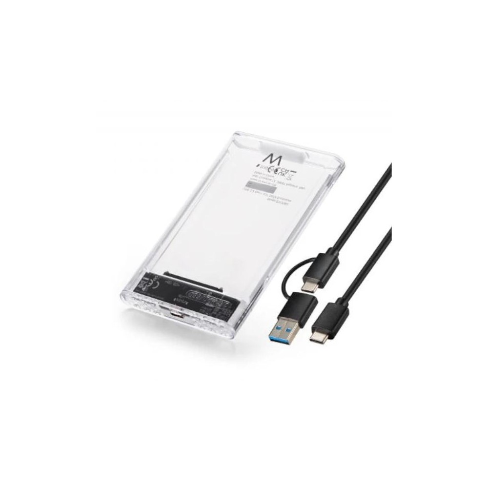 EWENT Carcasa USB3.2 Gen1 para SATA2.5"USB-C+A Tra