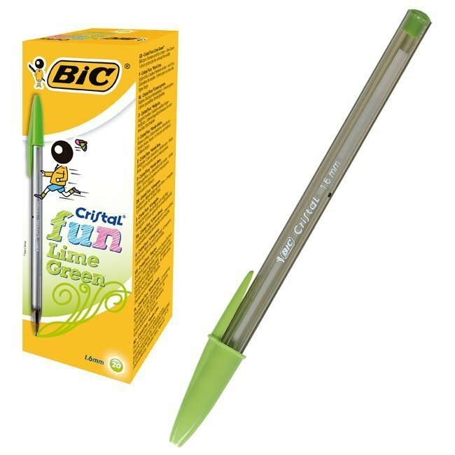 BIC -BOLÍGRAFO BIC FUN FASHION COLOUR TINTA BASE DE ACEITE  CAJA 20 BOLIGRAFOS SURTIDOS DE MODELOS A ELEGIR CALIDAD GARANTIZADA