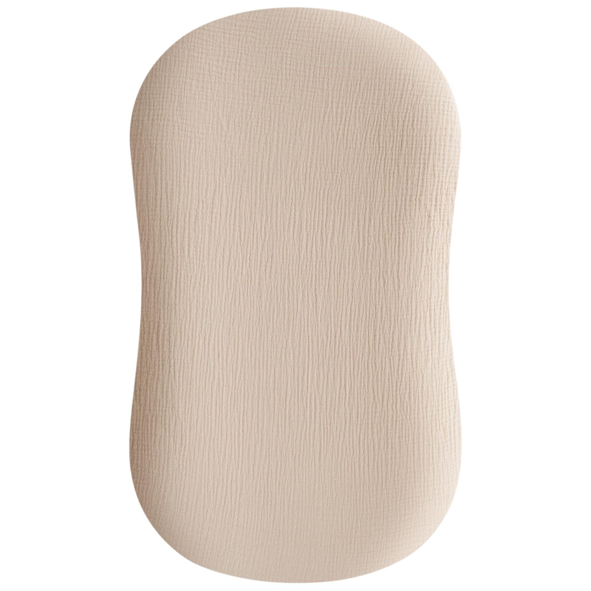 OmHO Cuna de bebé de hilo de algodón, muselina, útero biónico, antipresión, extraíble y lavable, agradable para la piel, cama mediana, cuna para bebé