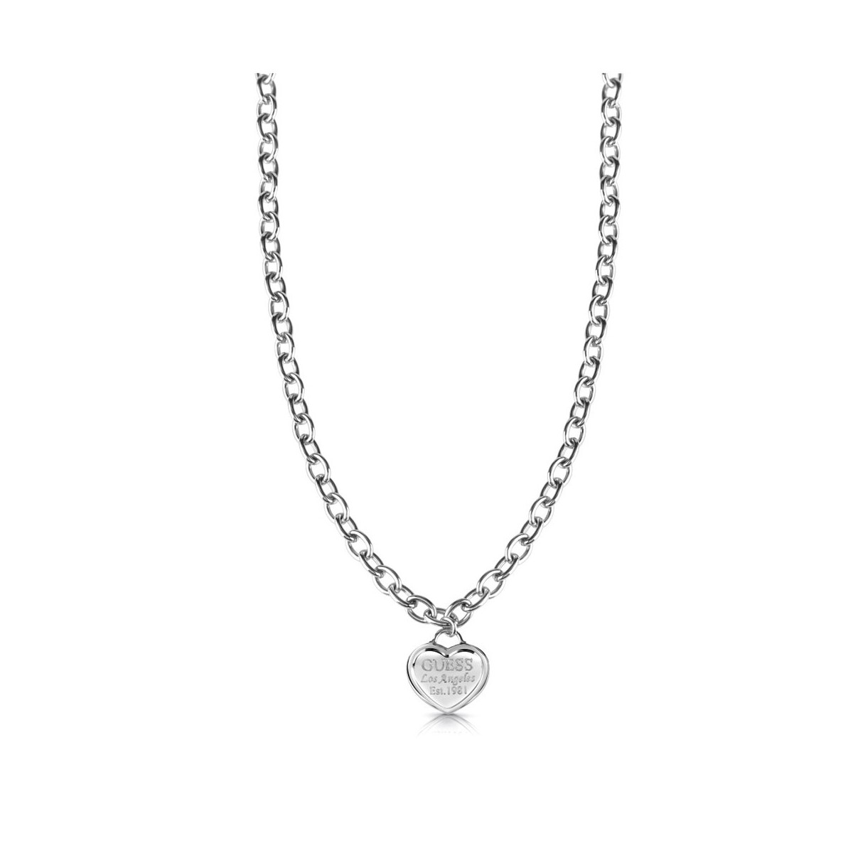 Gargantilla Guess mujer Follow My Charm UBN28014 acero inoxidable cadena colgante corazón