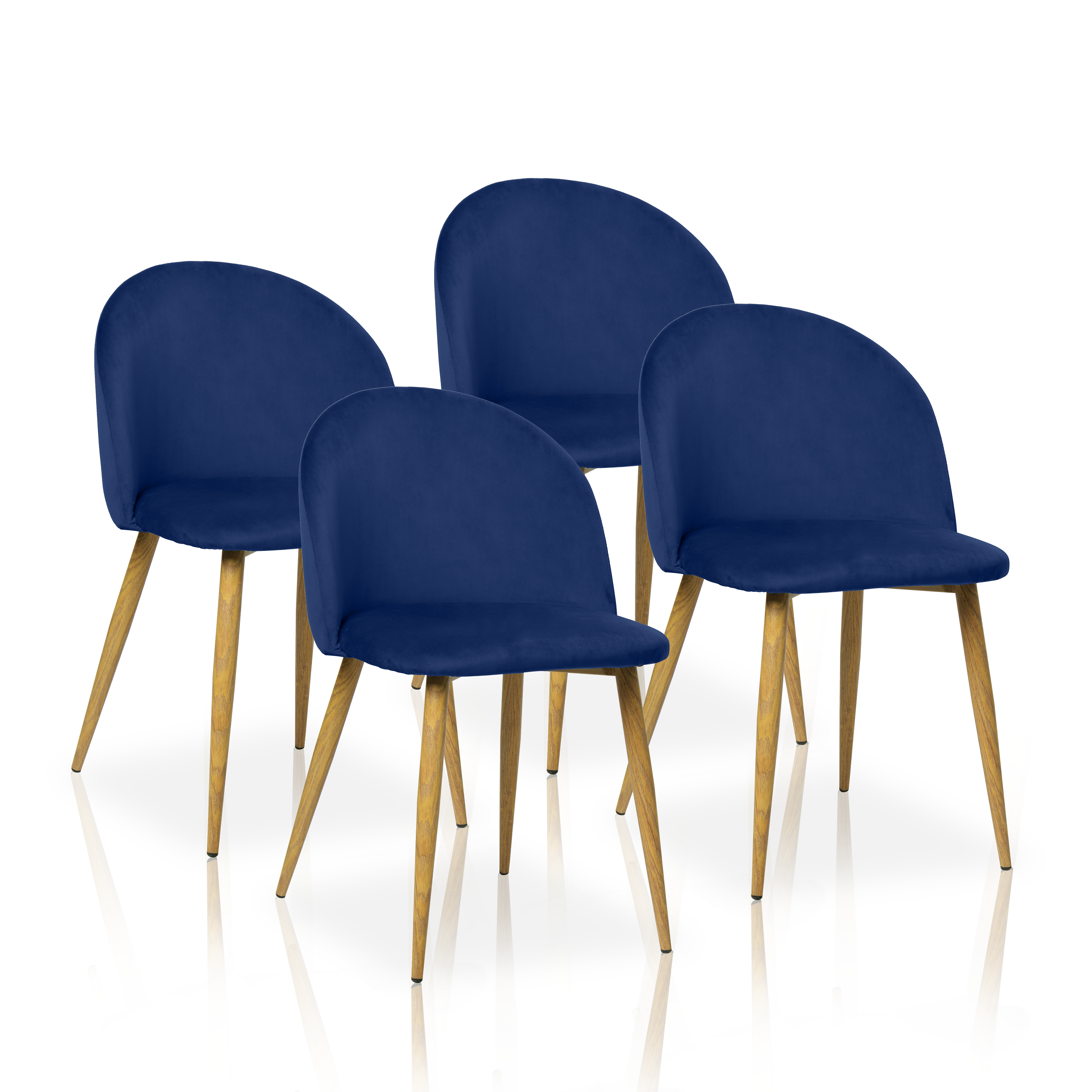 Furniture Style S.L. - Pack de 4 sillas de comedor estilo Vintage Modelo Mercedes