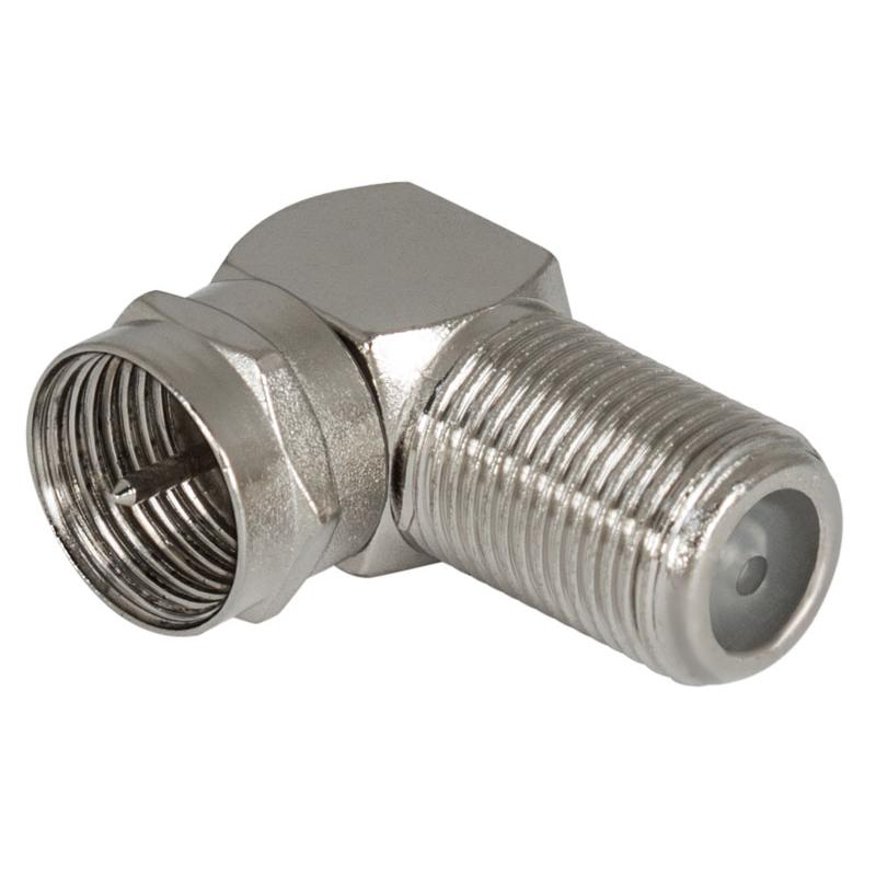 Adaptador F codo hembra-macho