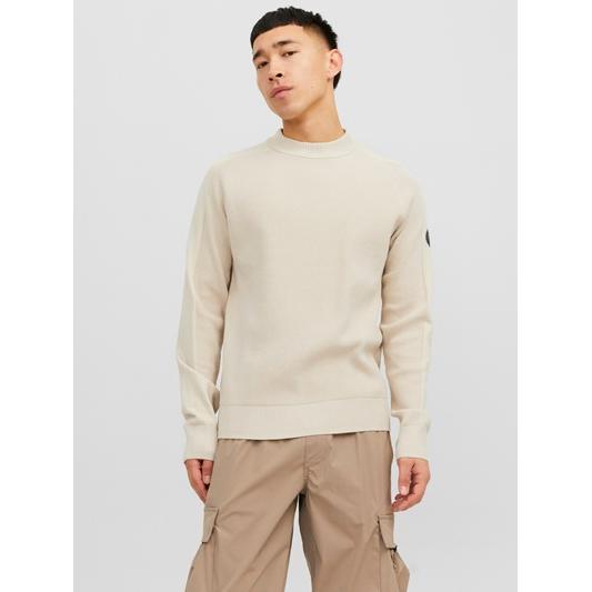 Jack & Jones mod. 12240599 Jersey de canalé y cuello redondo
