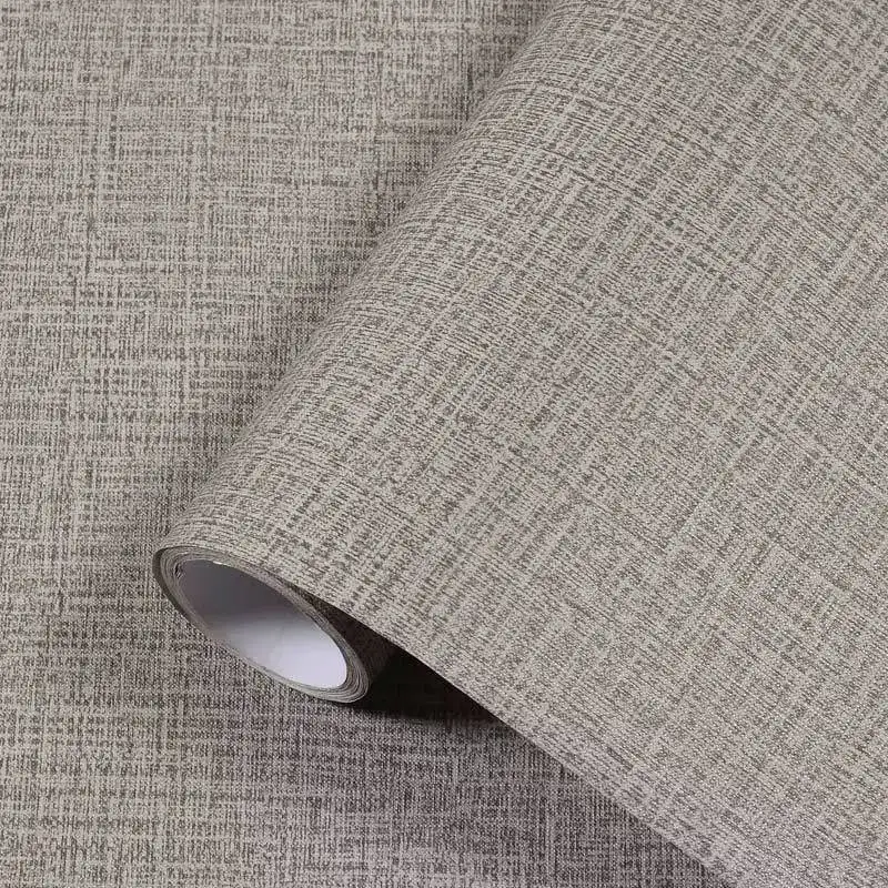 TK Papel Tapiz Self Adhesive De Lino Para Remover Y Pegar Impermeable Para Gabinetes Y Encimeras De Cocina Papel De Contacto PVC Clásico Para Decoración Del Hogar