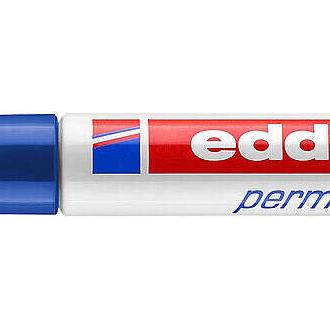 Edding 3000 rotulador permanente - punta redonda de 1.5mm - trazo entre 1.5mm y 3.0mm - recargable - secado instantaneo - color azul (10 uds)