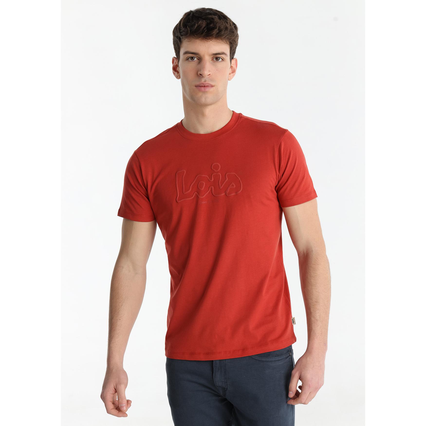 LOIS JEANS - Camiseta básica - Estampado logo con relieve de manga corta