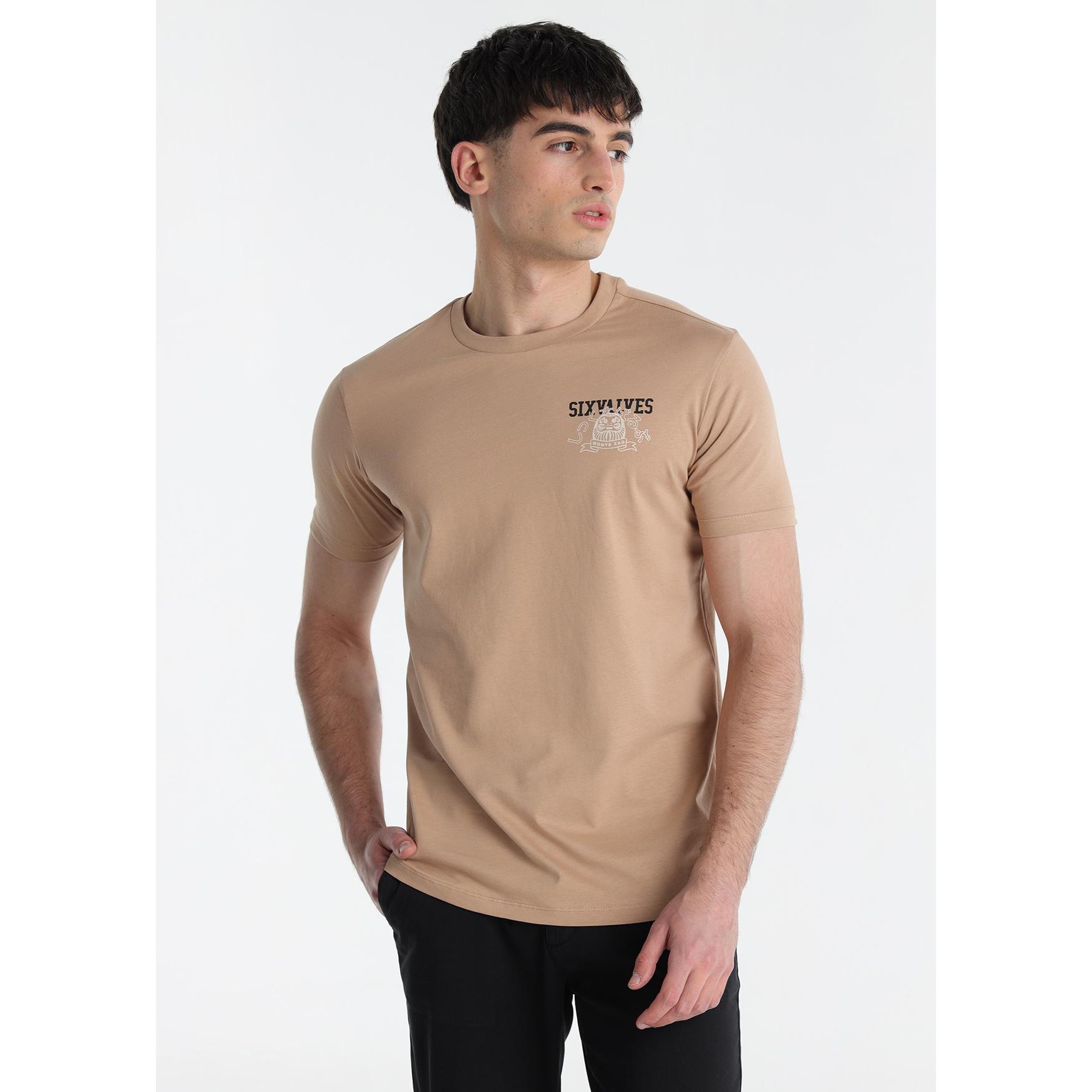 SIX VALVES - Camiseta Japan Back Brown