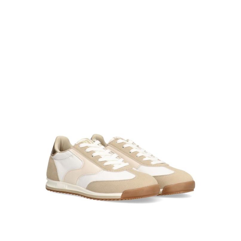 Zapatillas Casual Mustang - Mujer - Suela Plana - Modelo 60858 - Color Beige