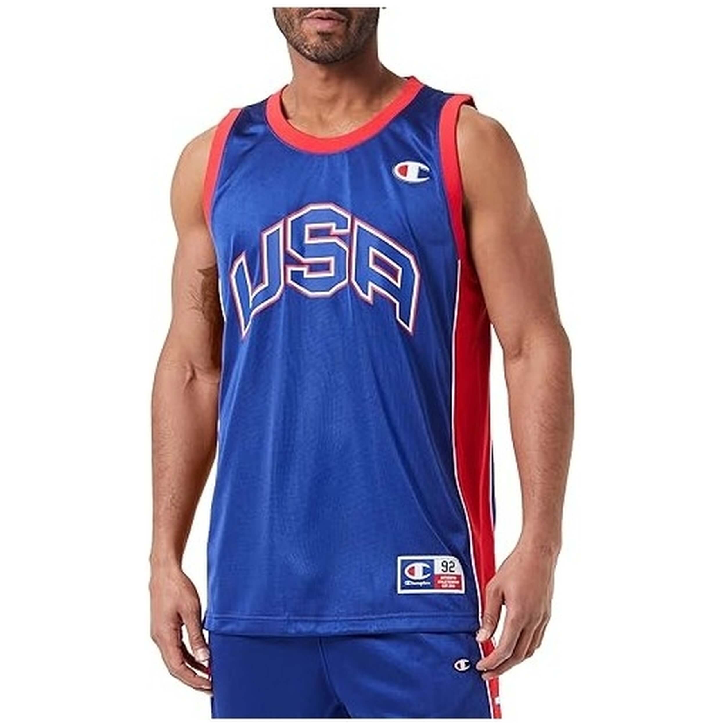 Camiseta marca Champion modelo 219745-Bs003 para hombre en color azul